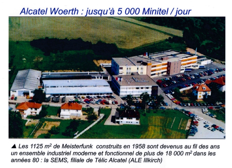 Le site de production d'Alcatel  WOERTH en Alsace